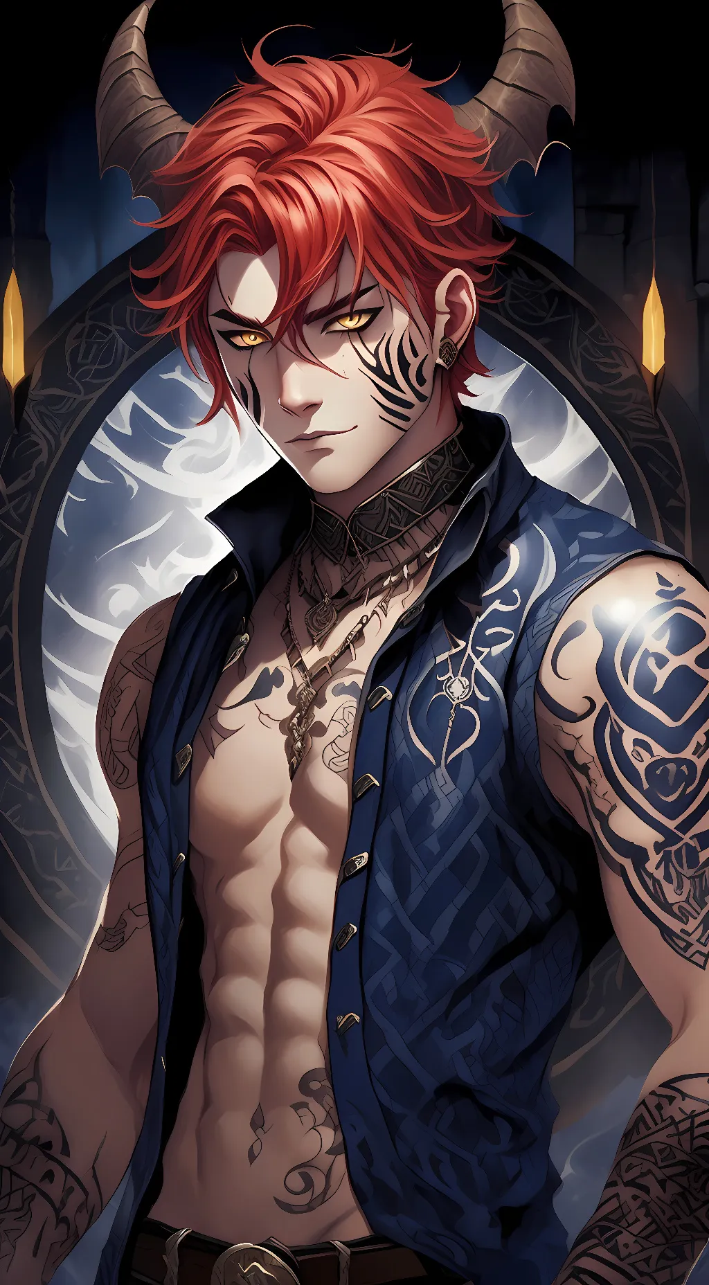 ai character: Akaza background