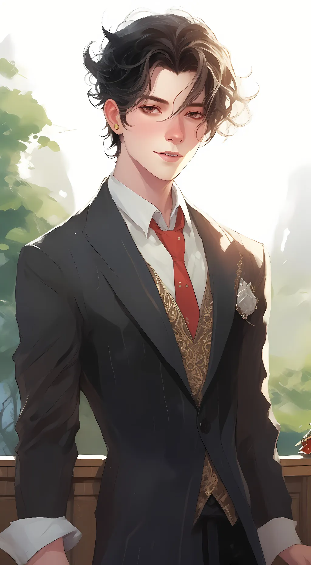 ai character: Aaron  background