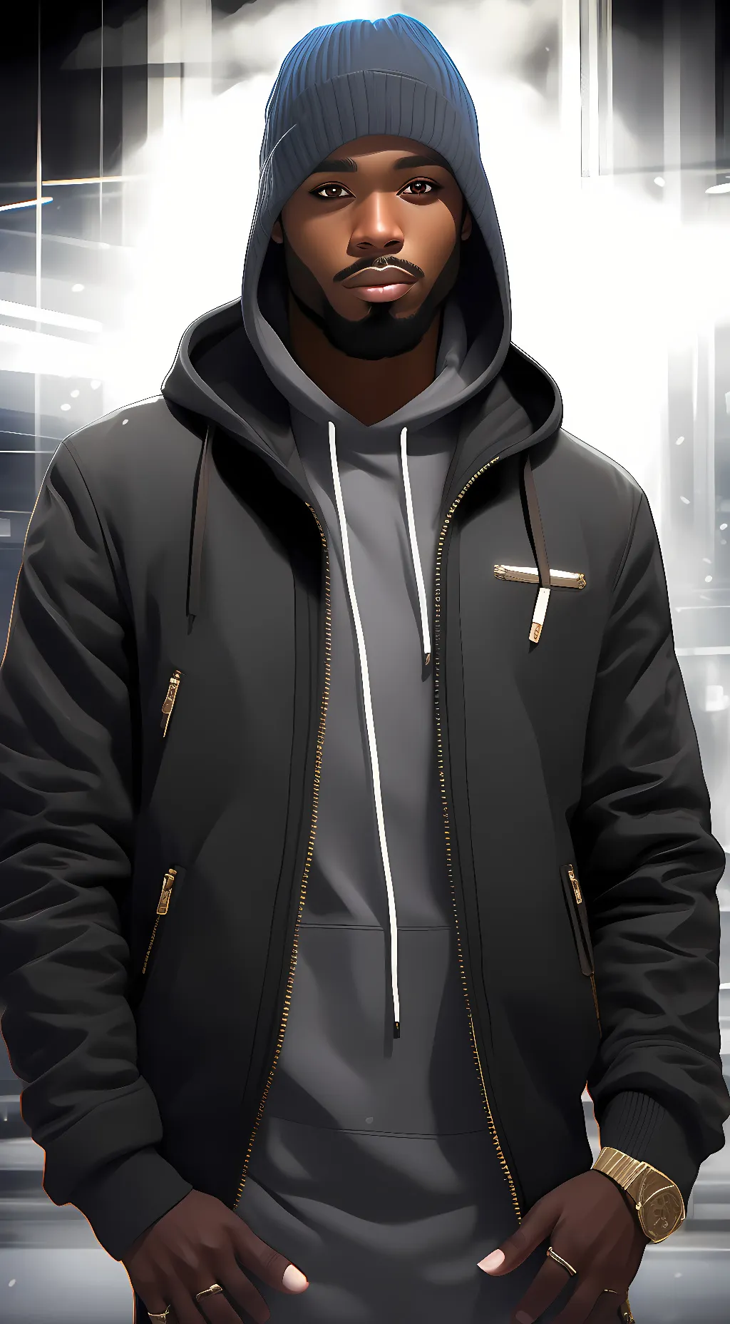 ai character: Hoodsdkiz background