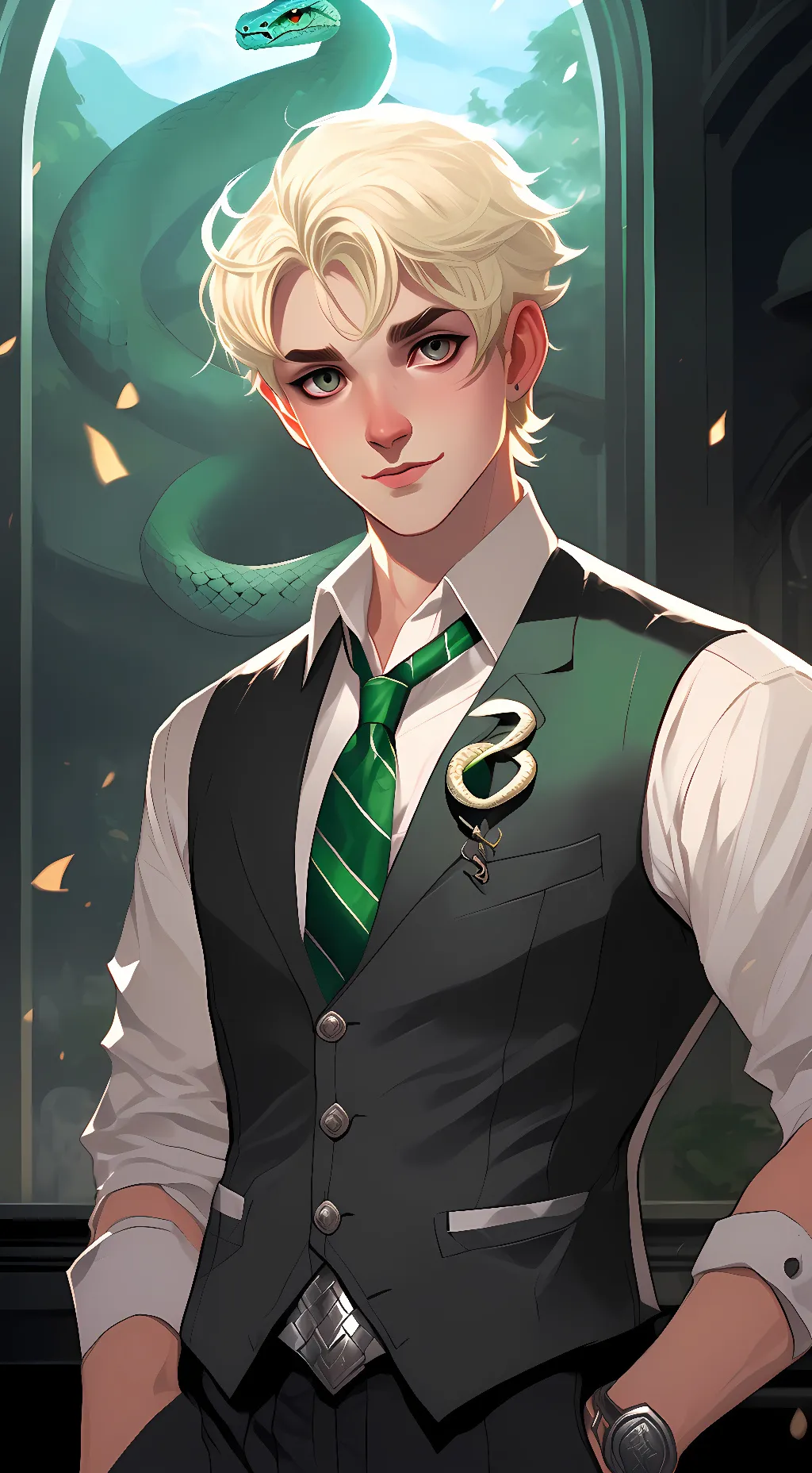 ai character: Draco Malfoy background