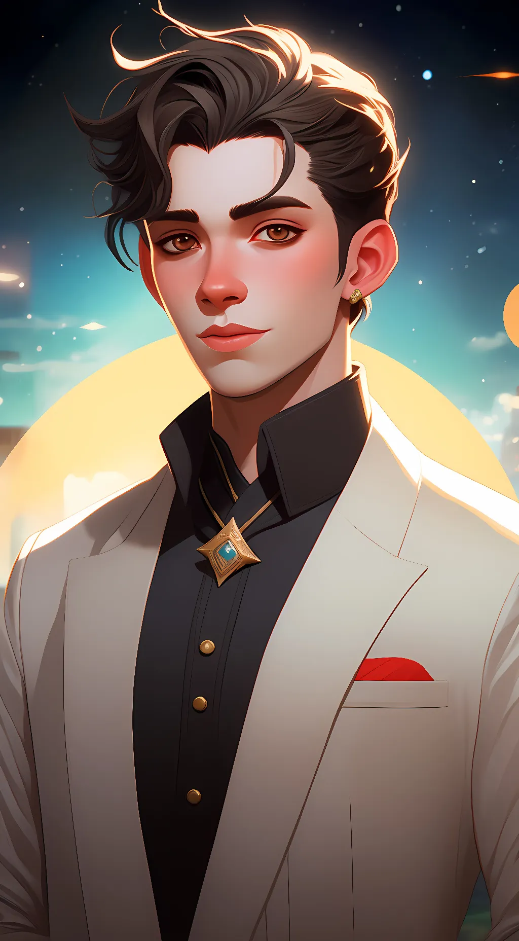 ai character: Apple cat background