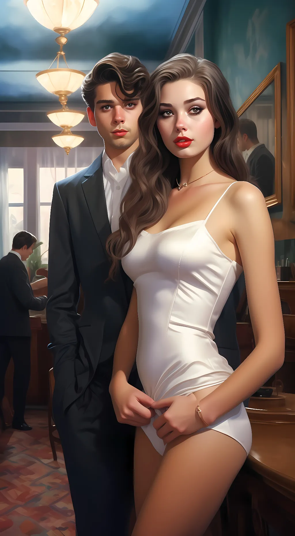 ai character: Grayson and Mira background