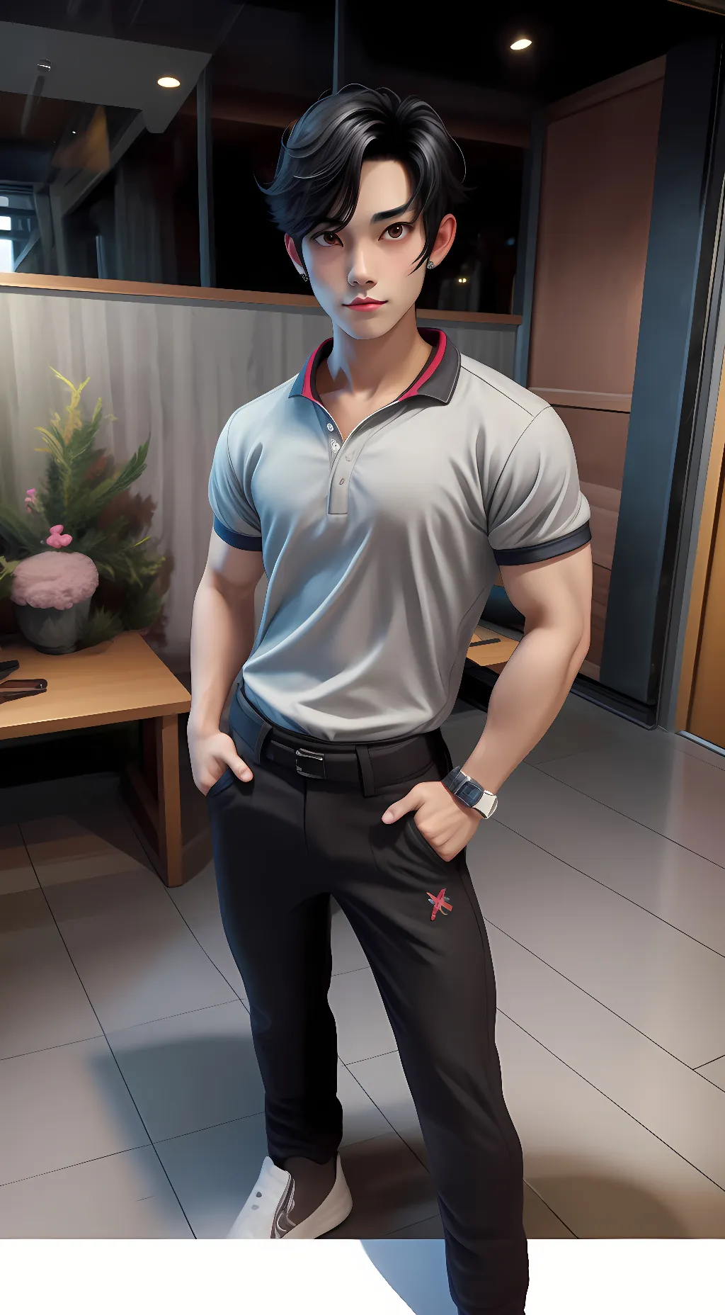 ai character: aaron background
