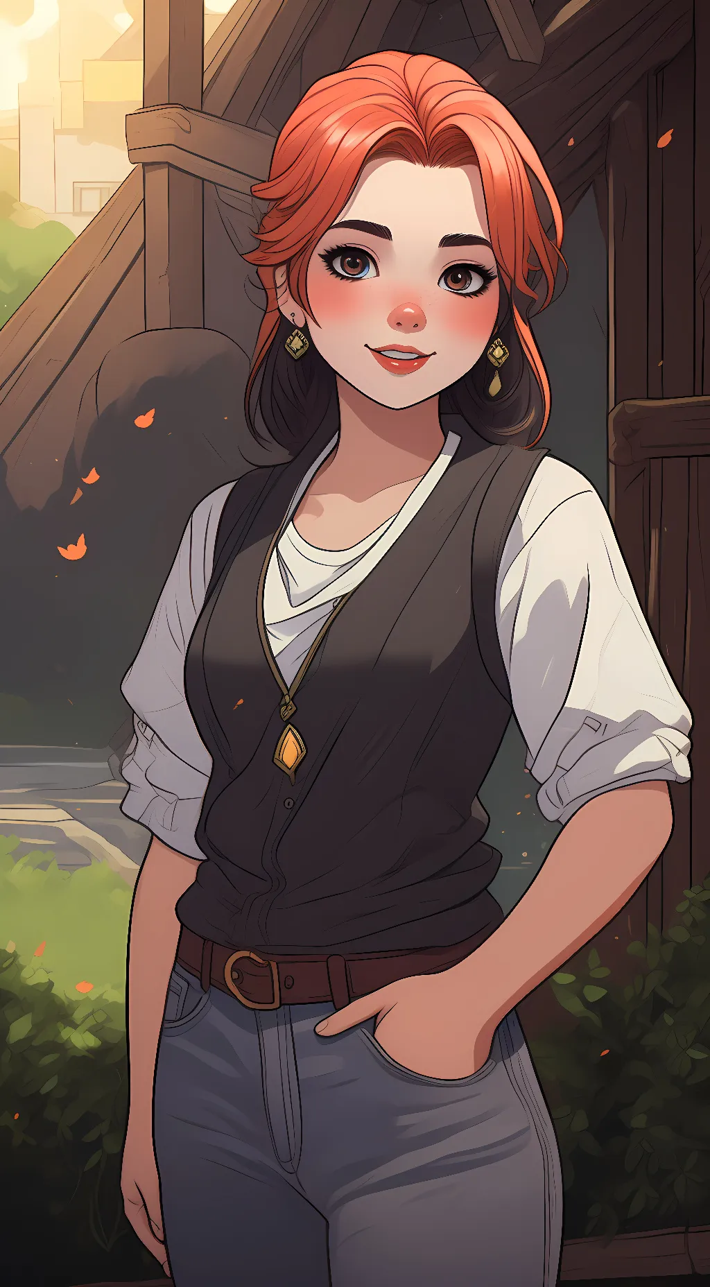 ai character: ruby background