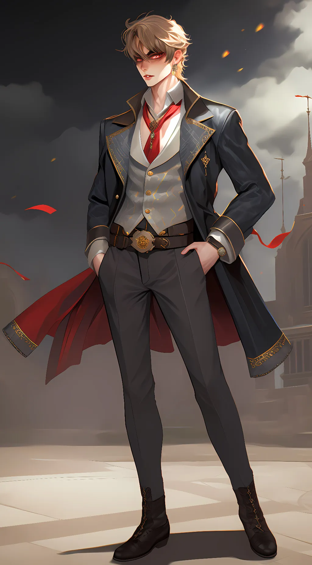 ai character: Bakugo background