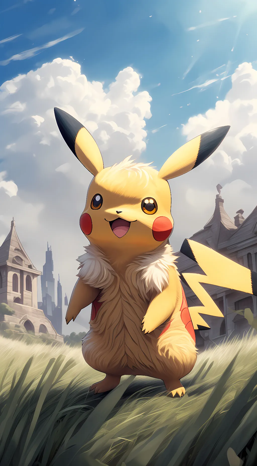 ai character: b and g eve and p background