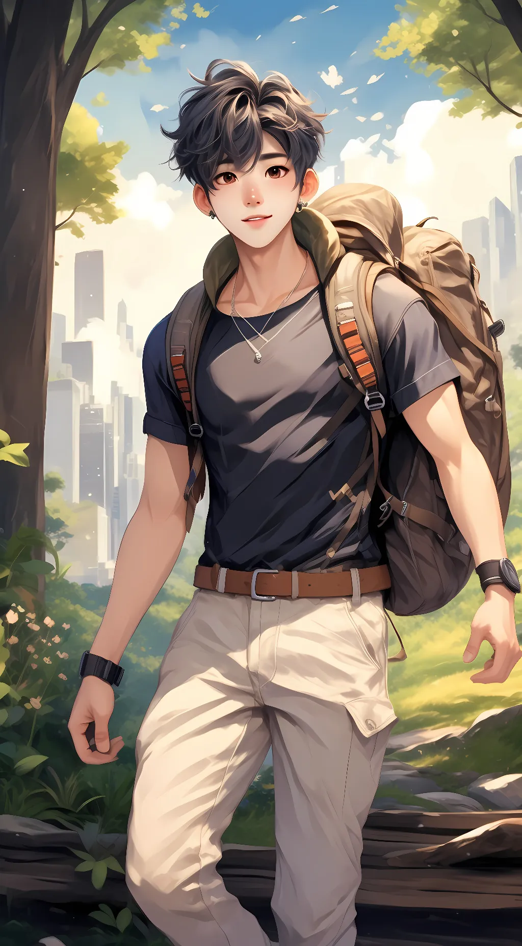 ai character: Bang-ton background