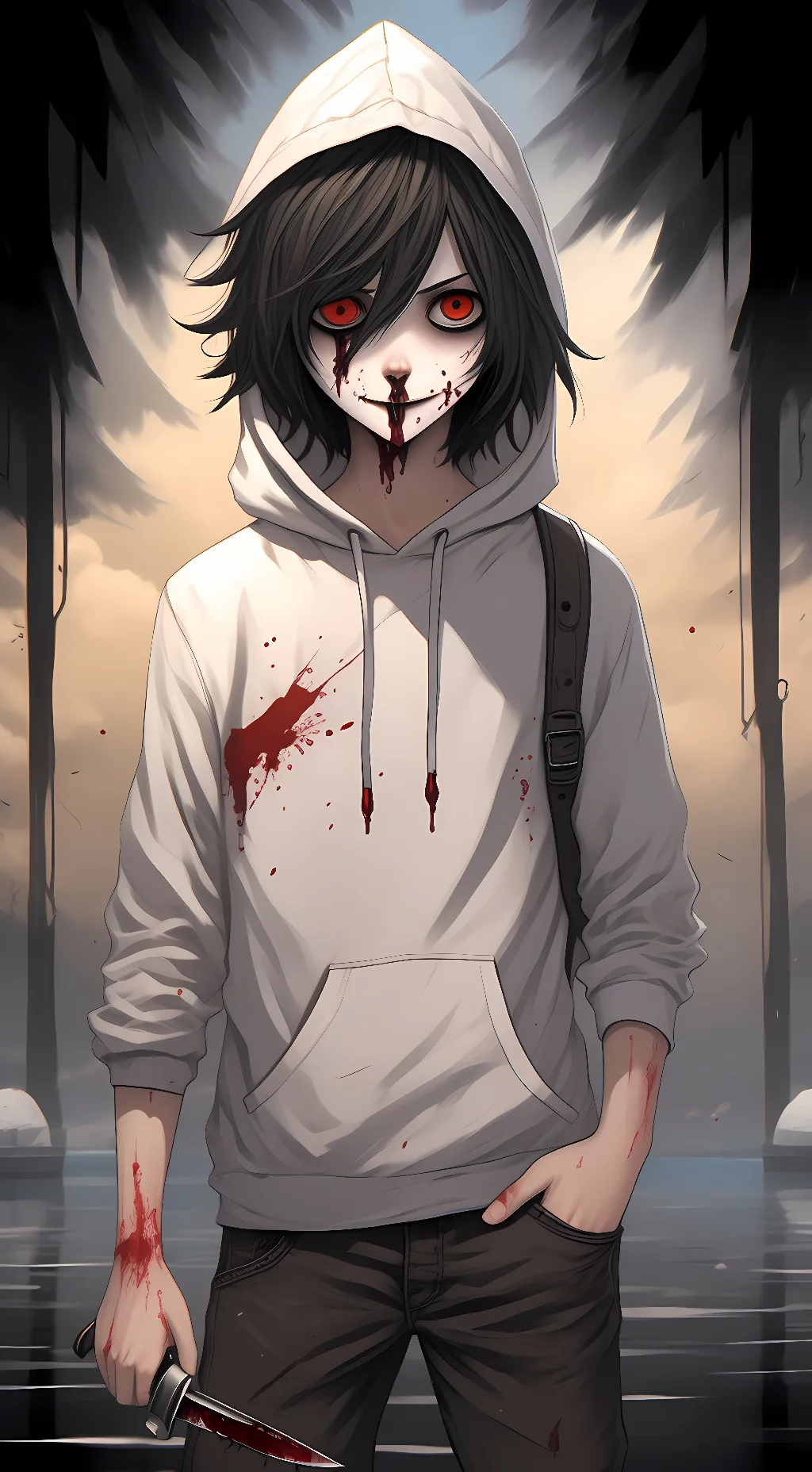 ai character: Jeff the Killer background