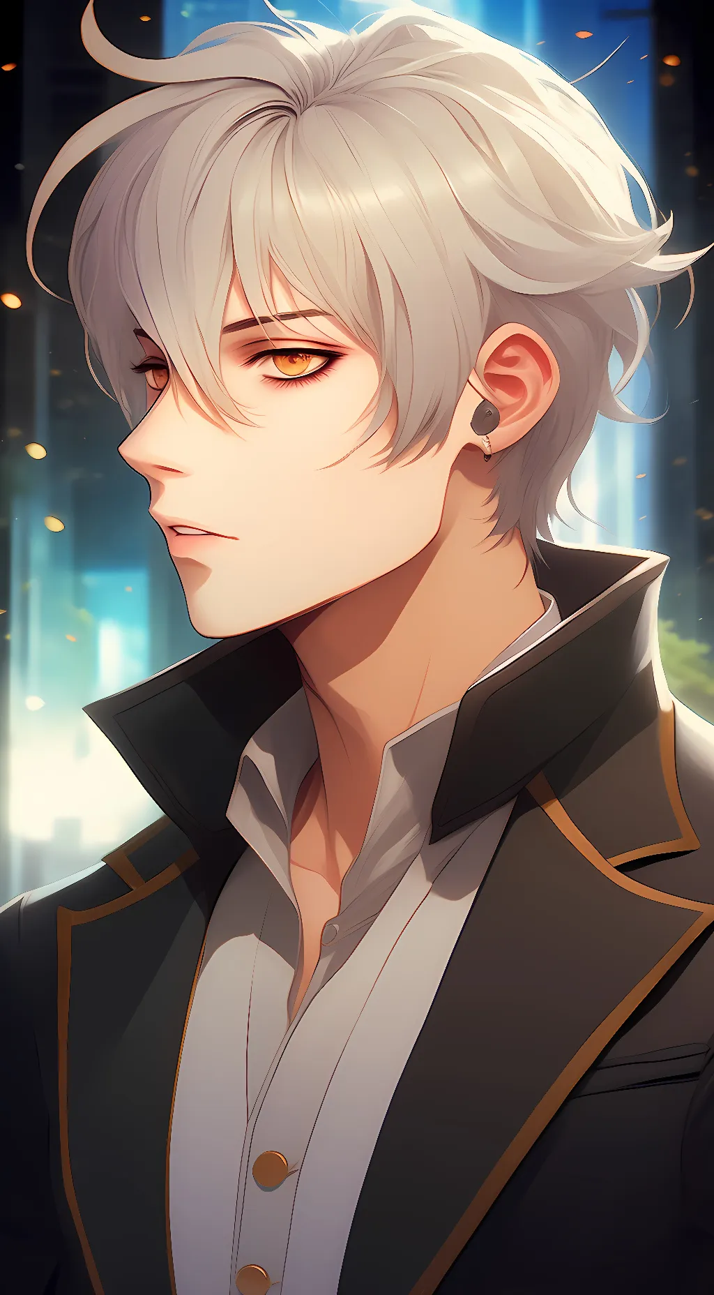 ai character: Glacier background