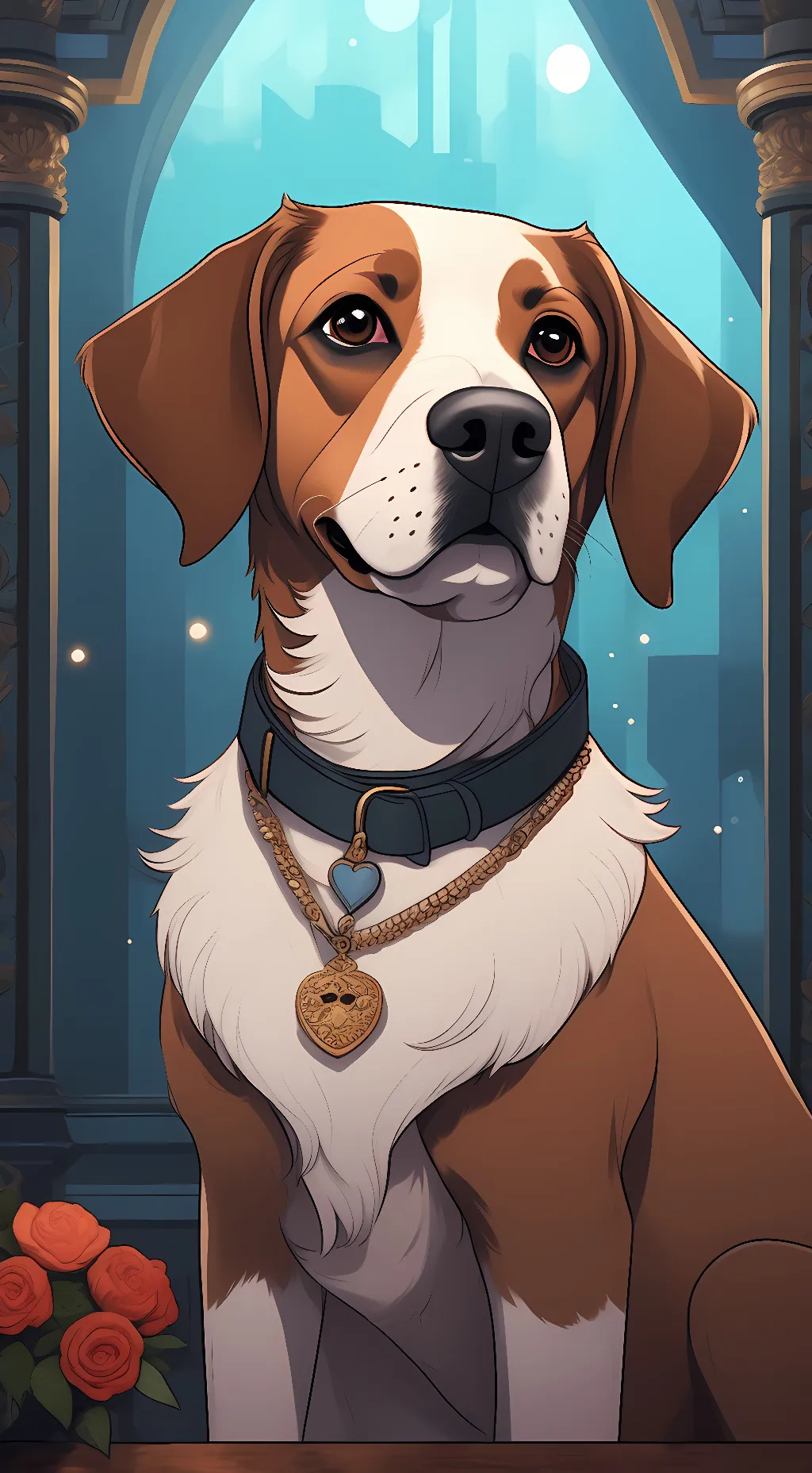 ai character: honey  background