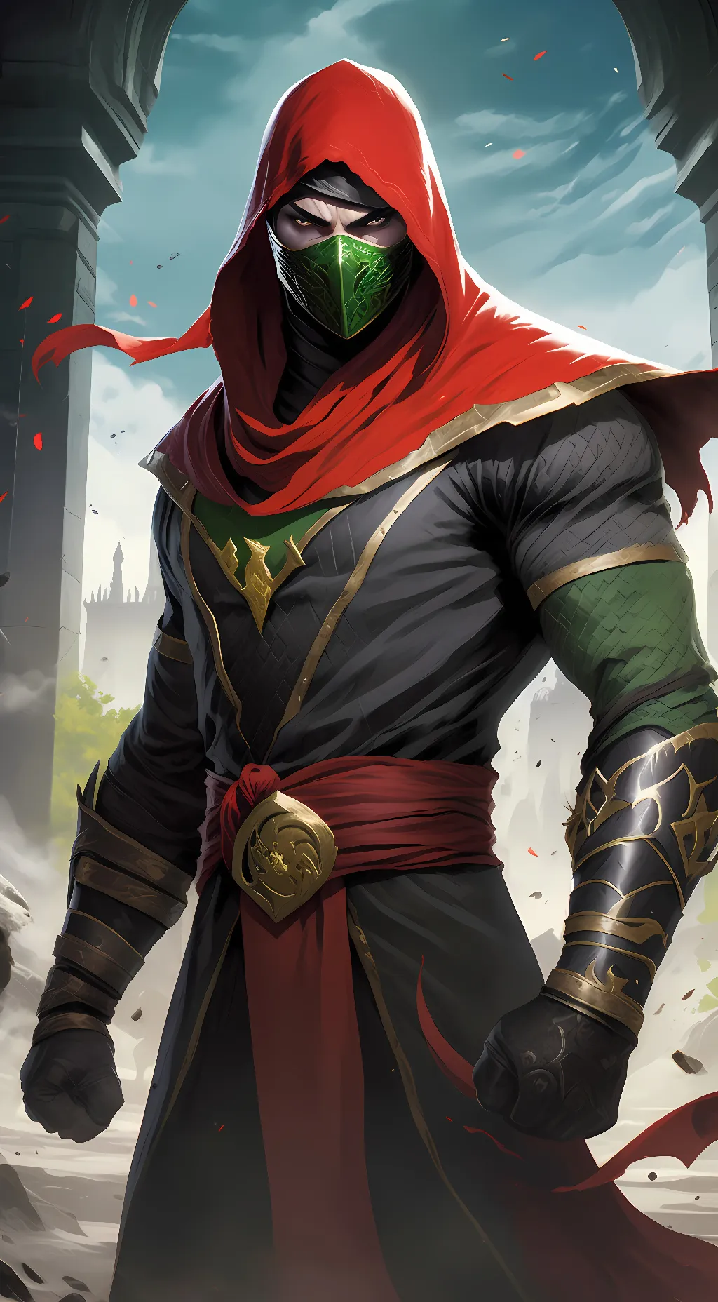 ai character: Ermac background