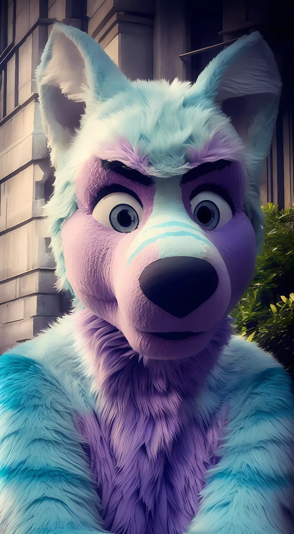 ai character: keenora fluffball  background