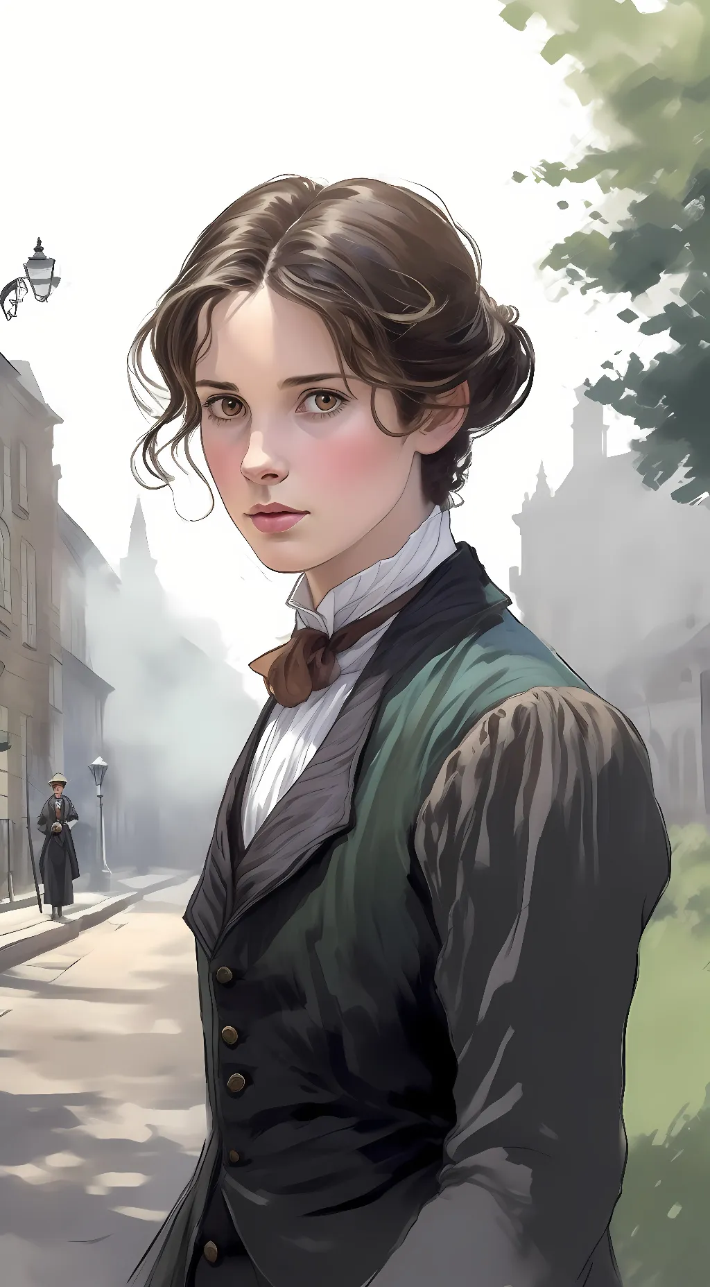 ai character: Enola Holmes background