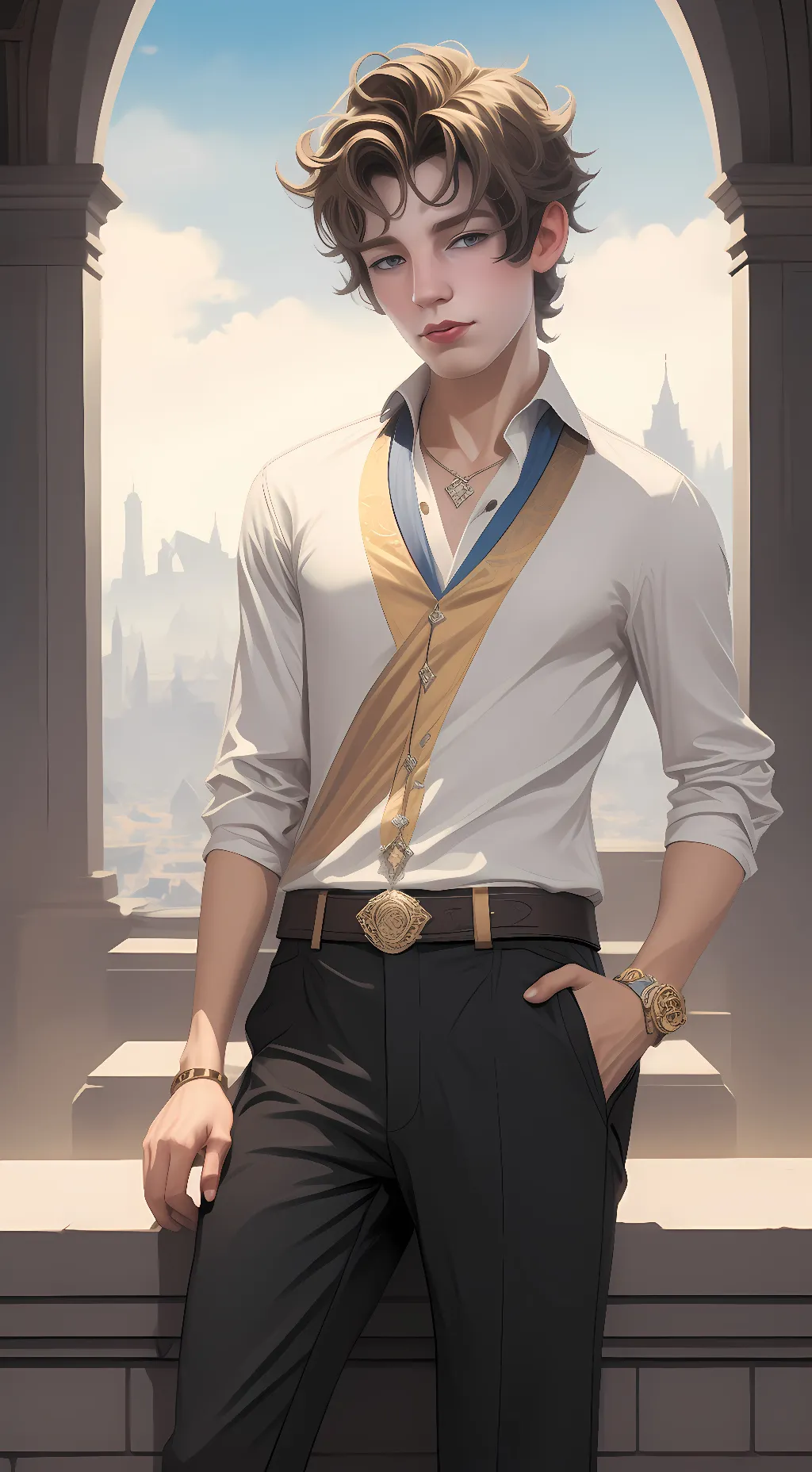 ai character: zesty lemon background