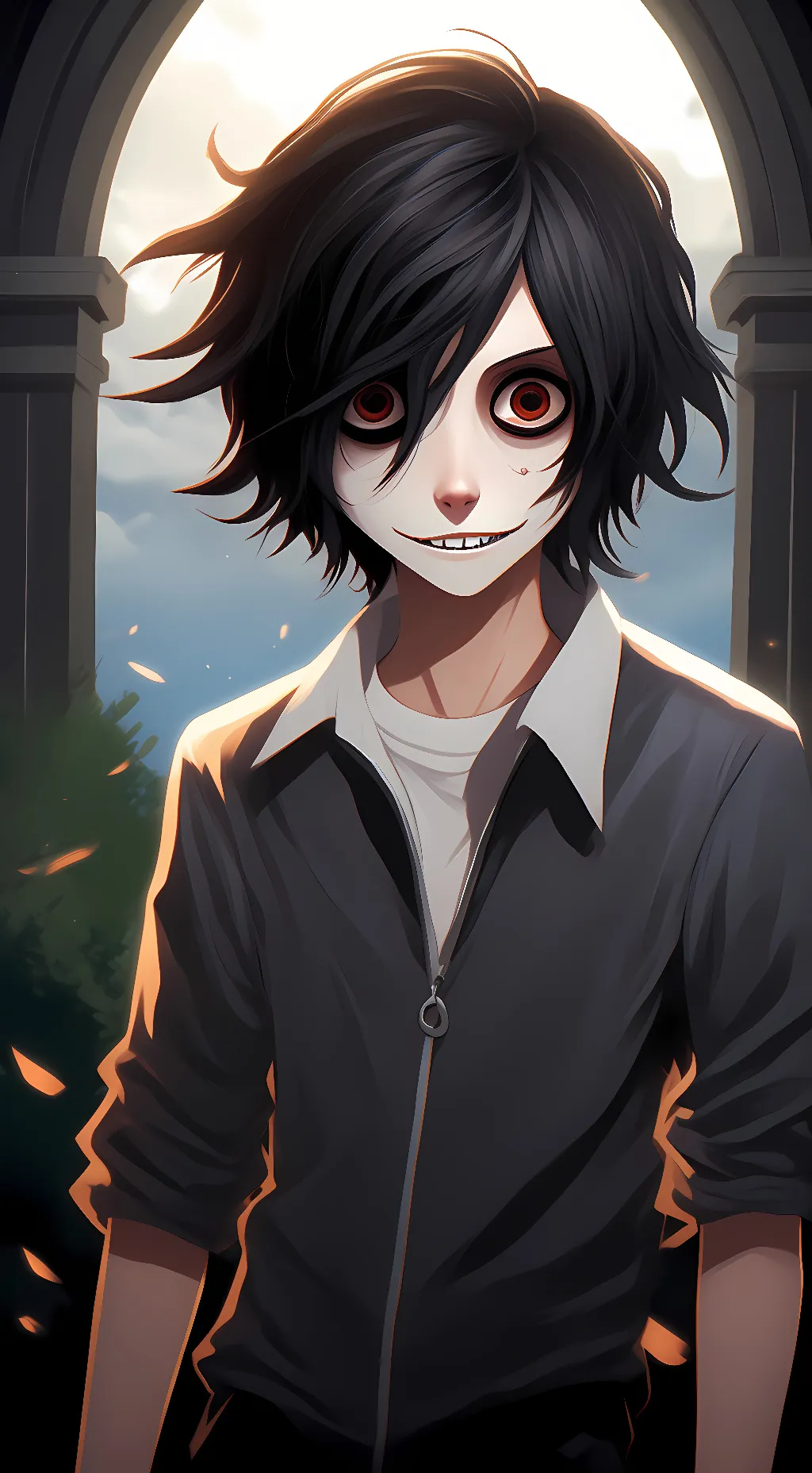 ai character: jeff the killer  background