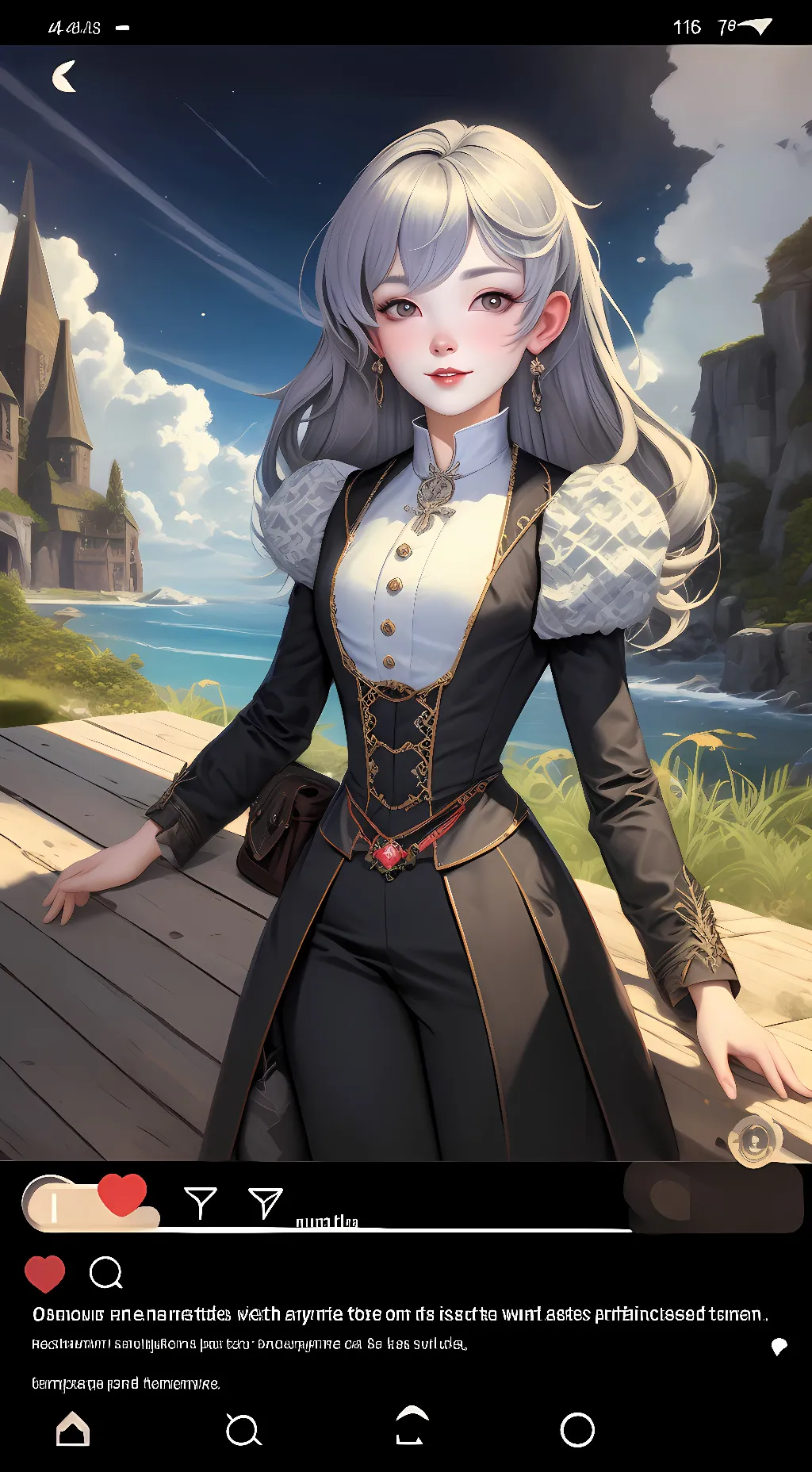 ai character: Lena deluxe background