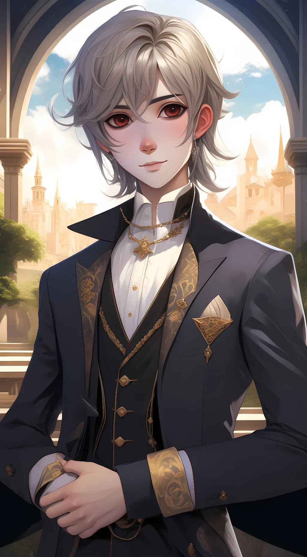 ai character: puppet background