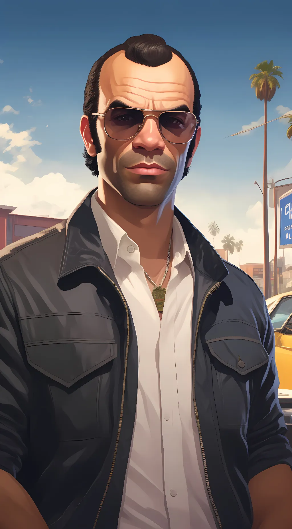 ai character: Michael de santa background