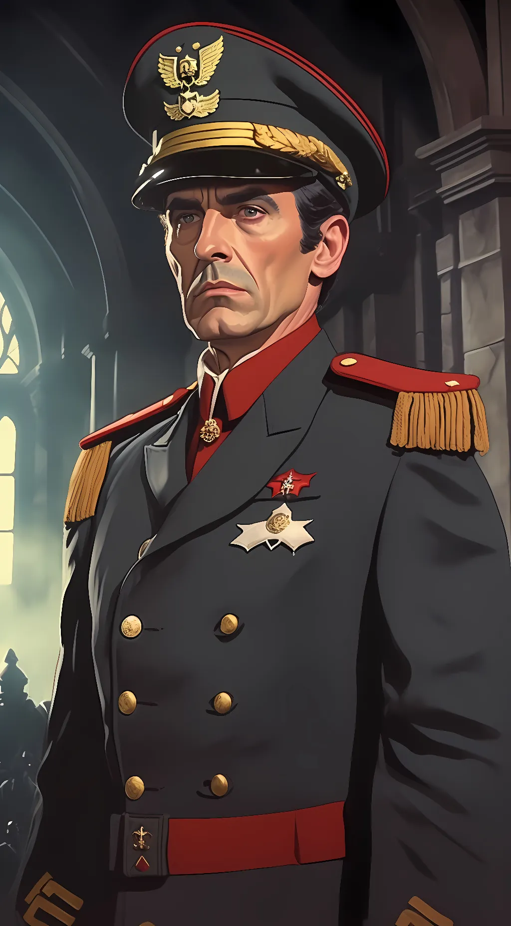 ai character: Commissar Holt background