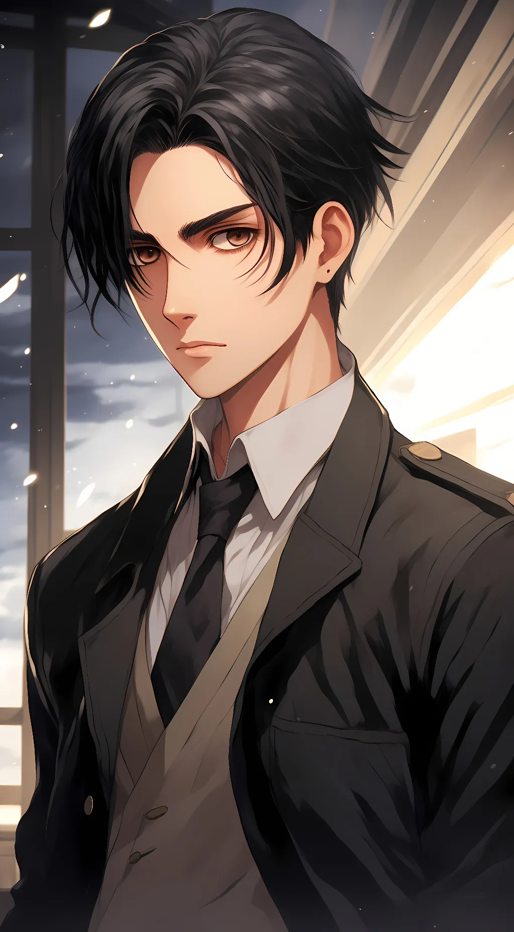 ai character: Levi Ackerman background