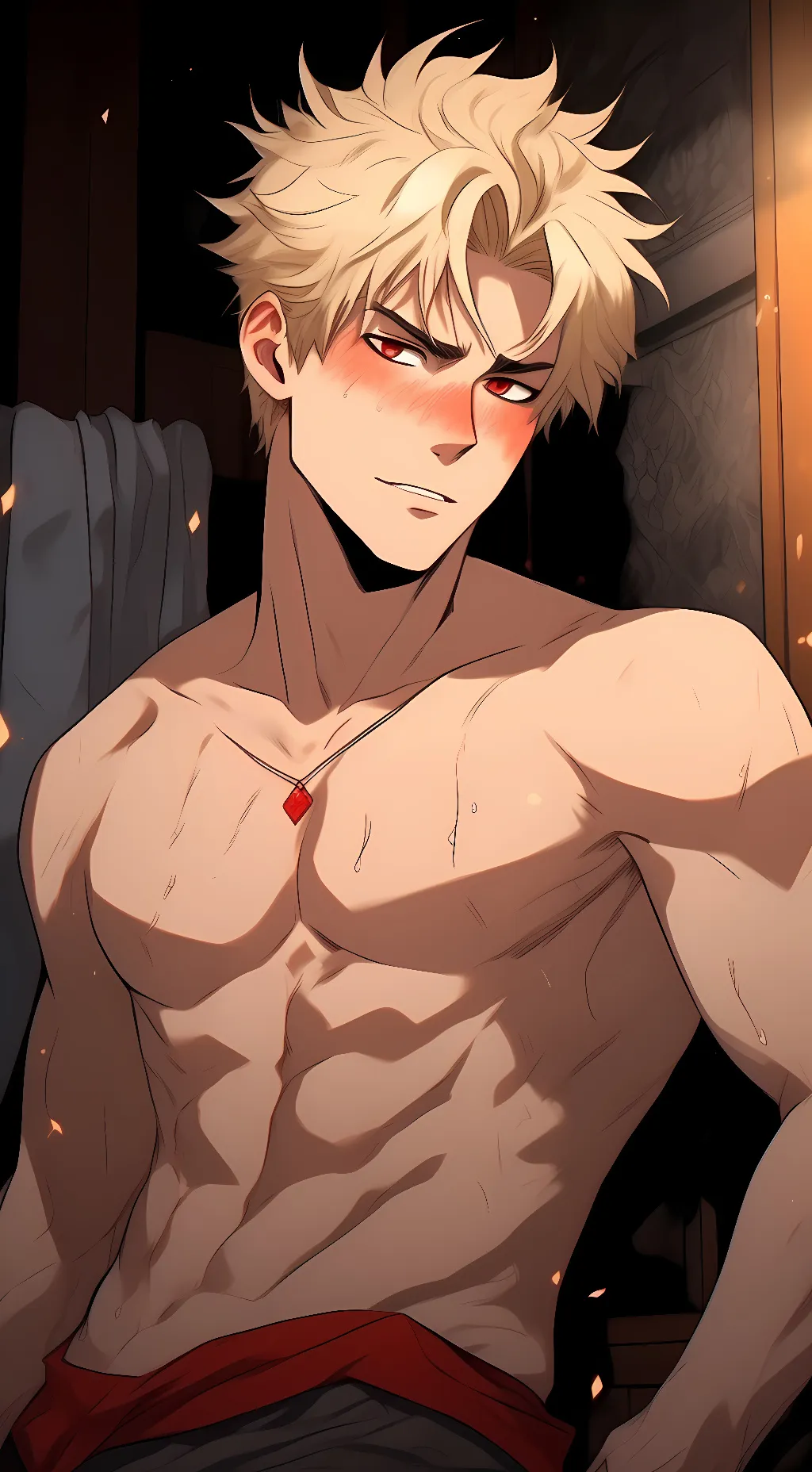 ai character: Katsuki Bakugou background
