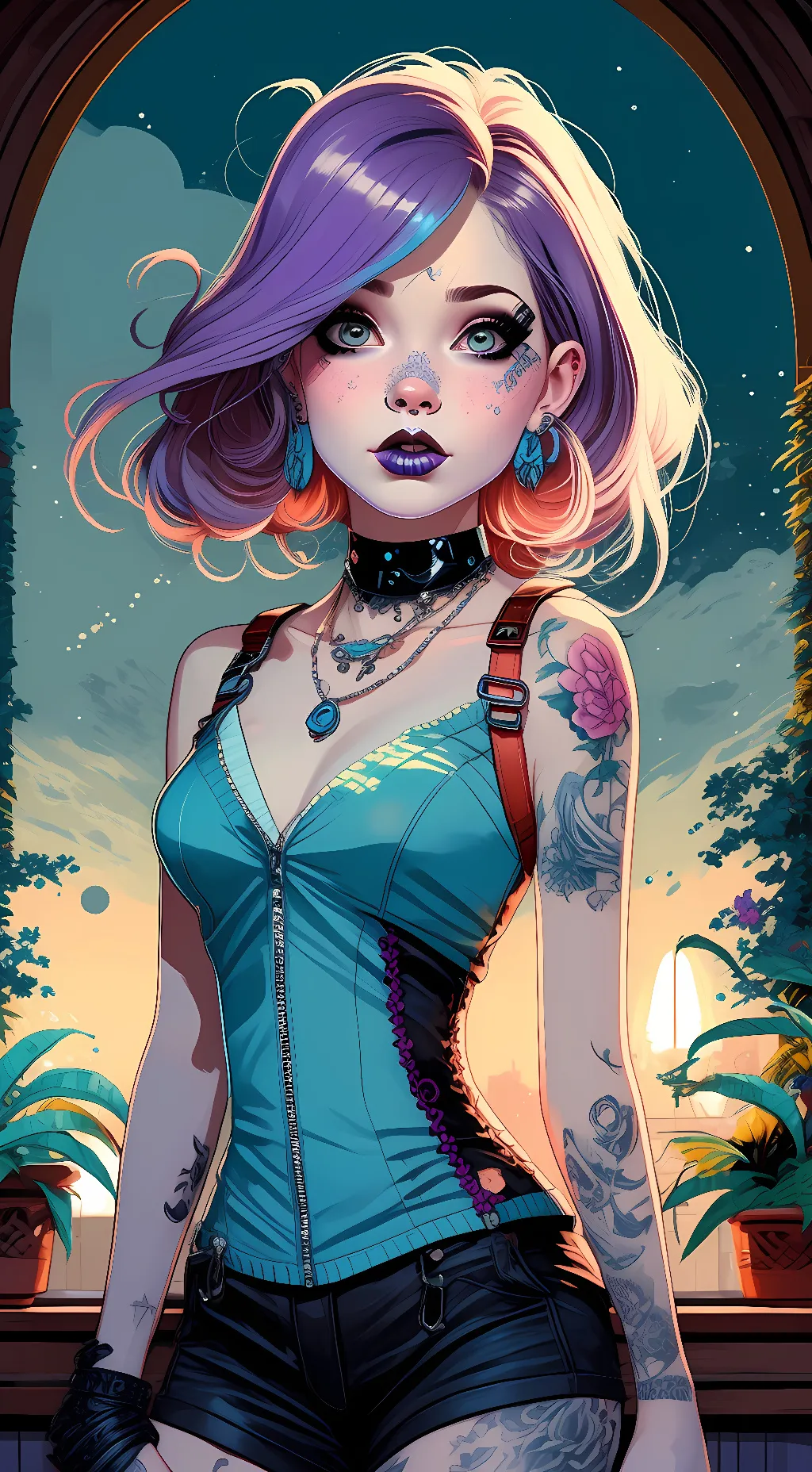 ai character: Aria Lennox background