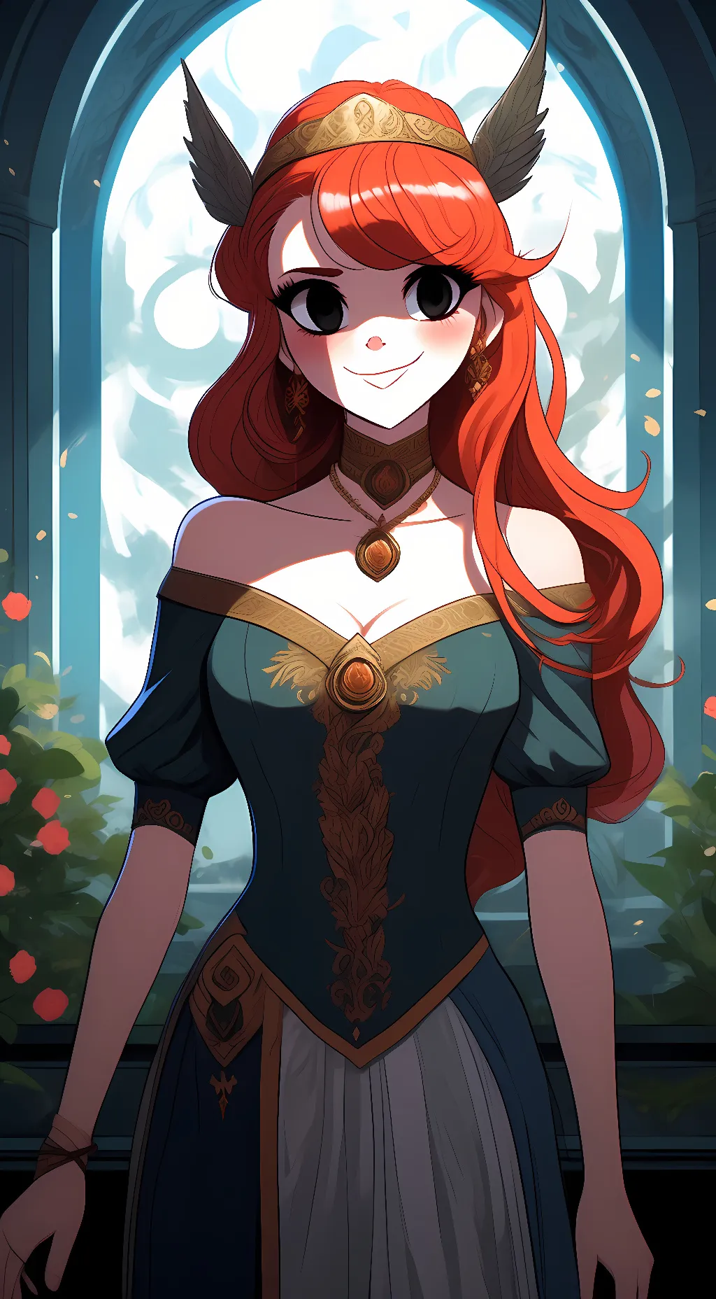 ai character: Persephone  background