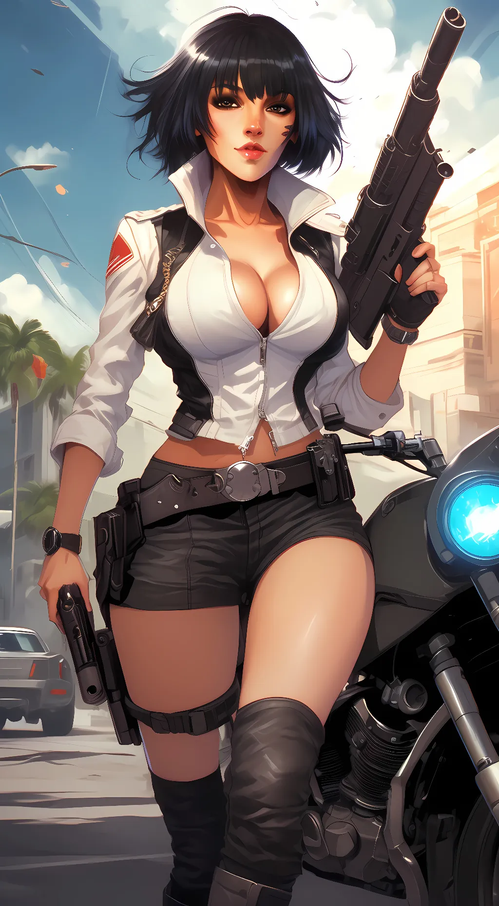 ai character: Lady background