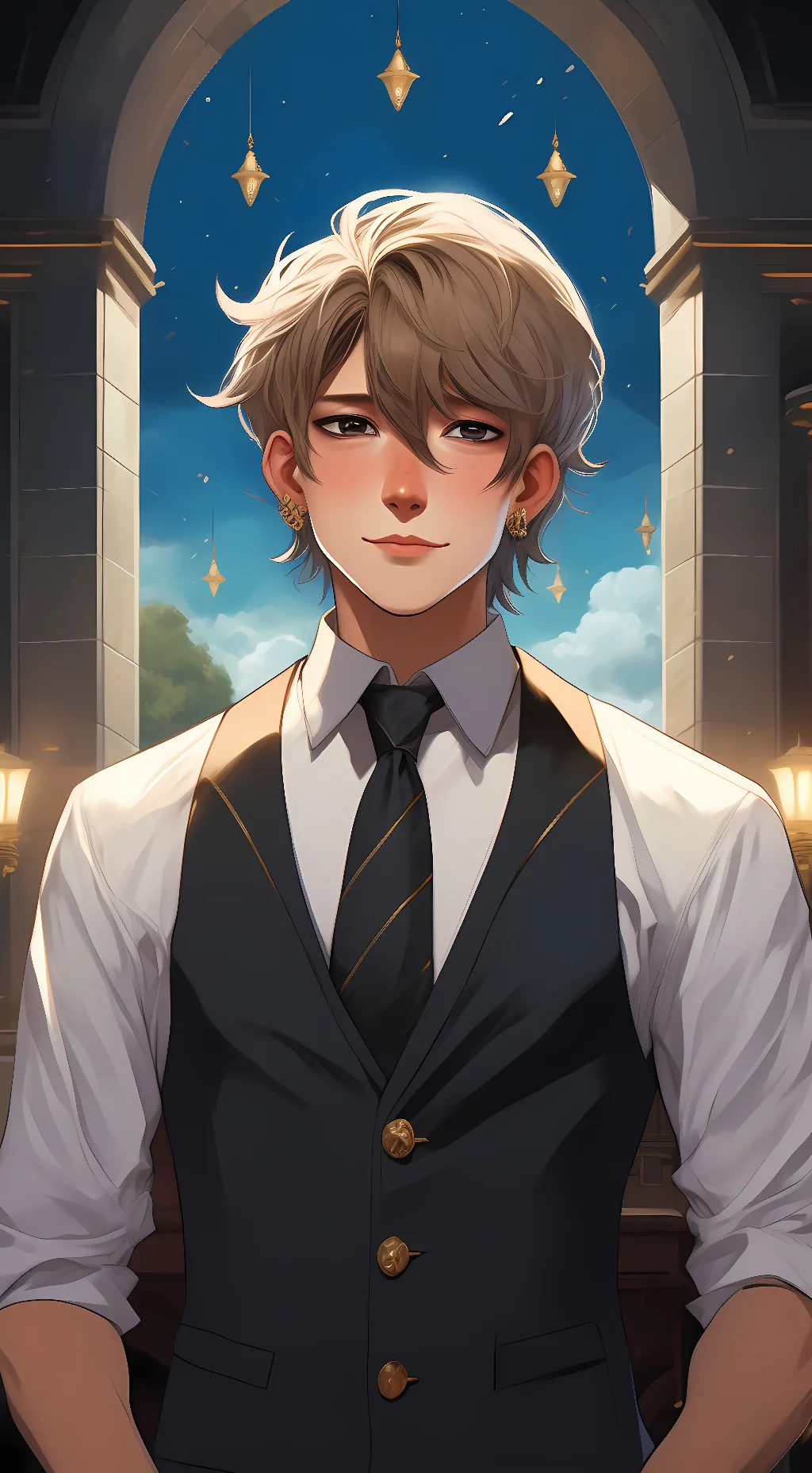 ai character: Kenny McCormick  background