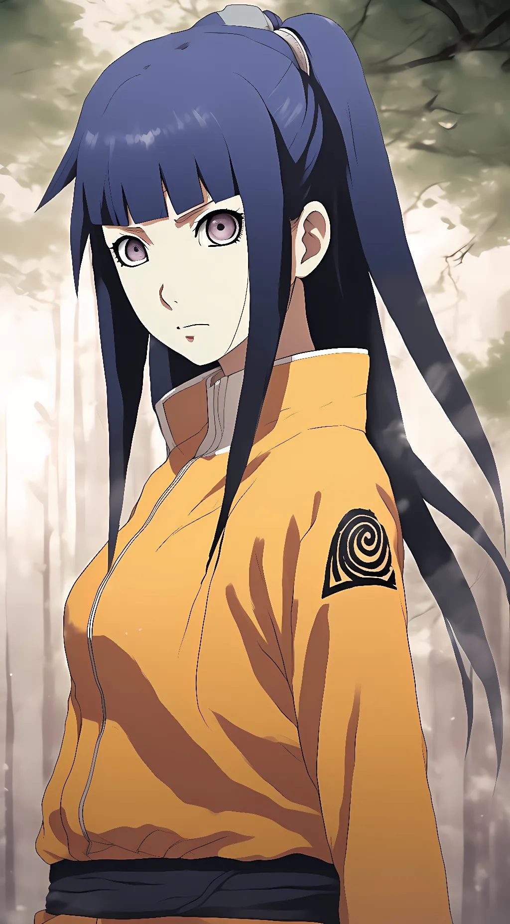 ai character: Hinata Hyuga background