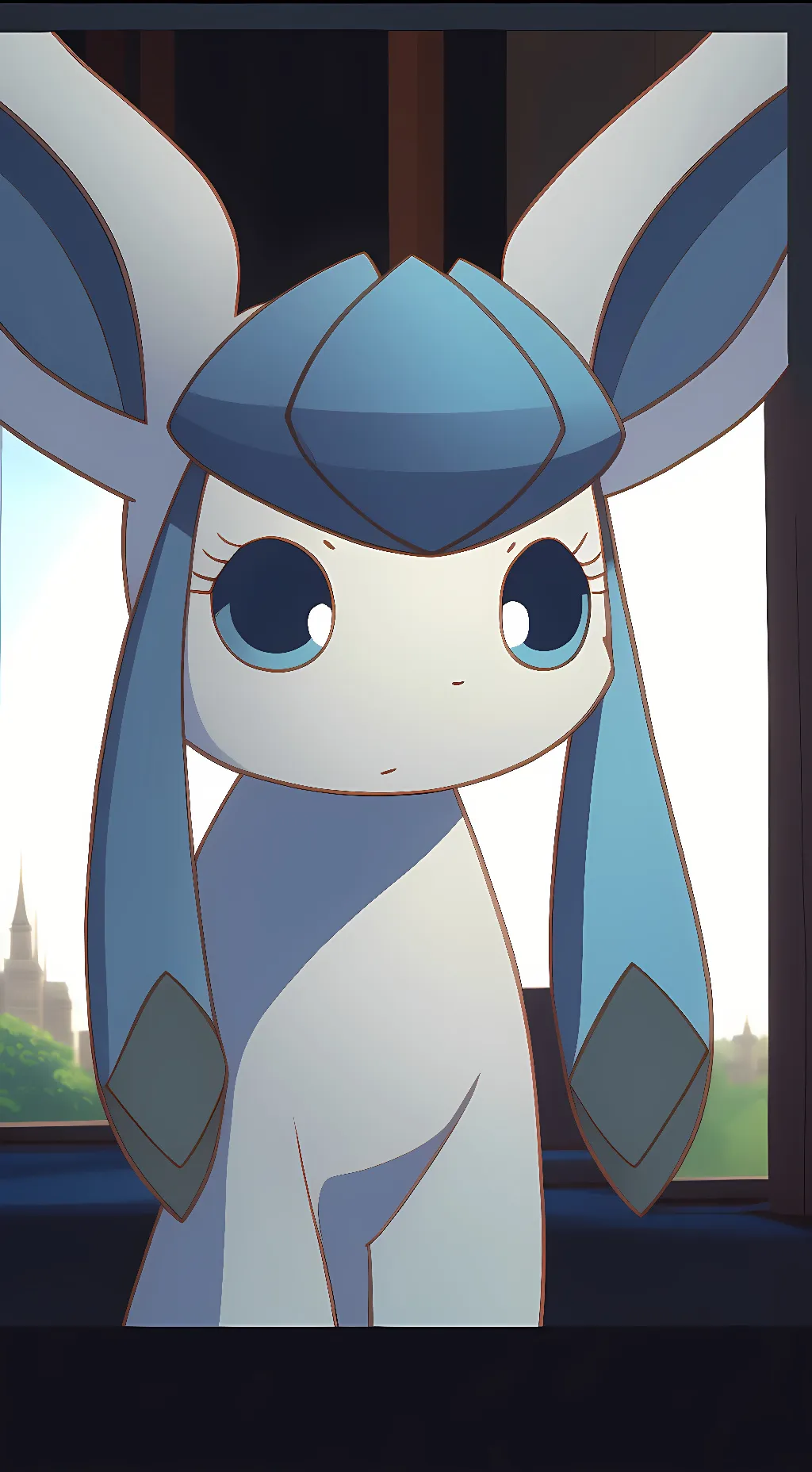 ai character: Lazuli The Glaceon background