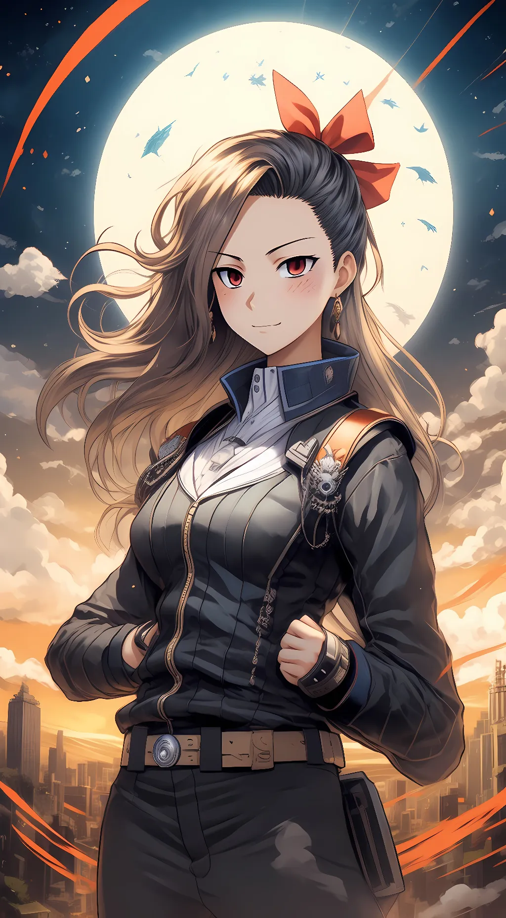 ai character: Luna Blaze background