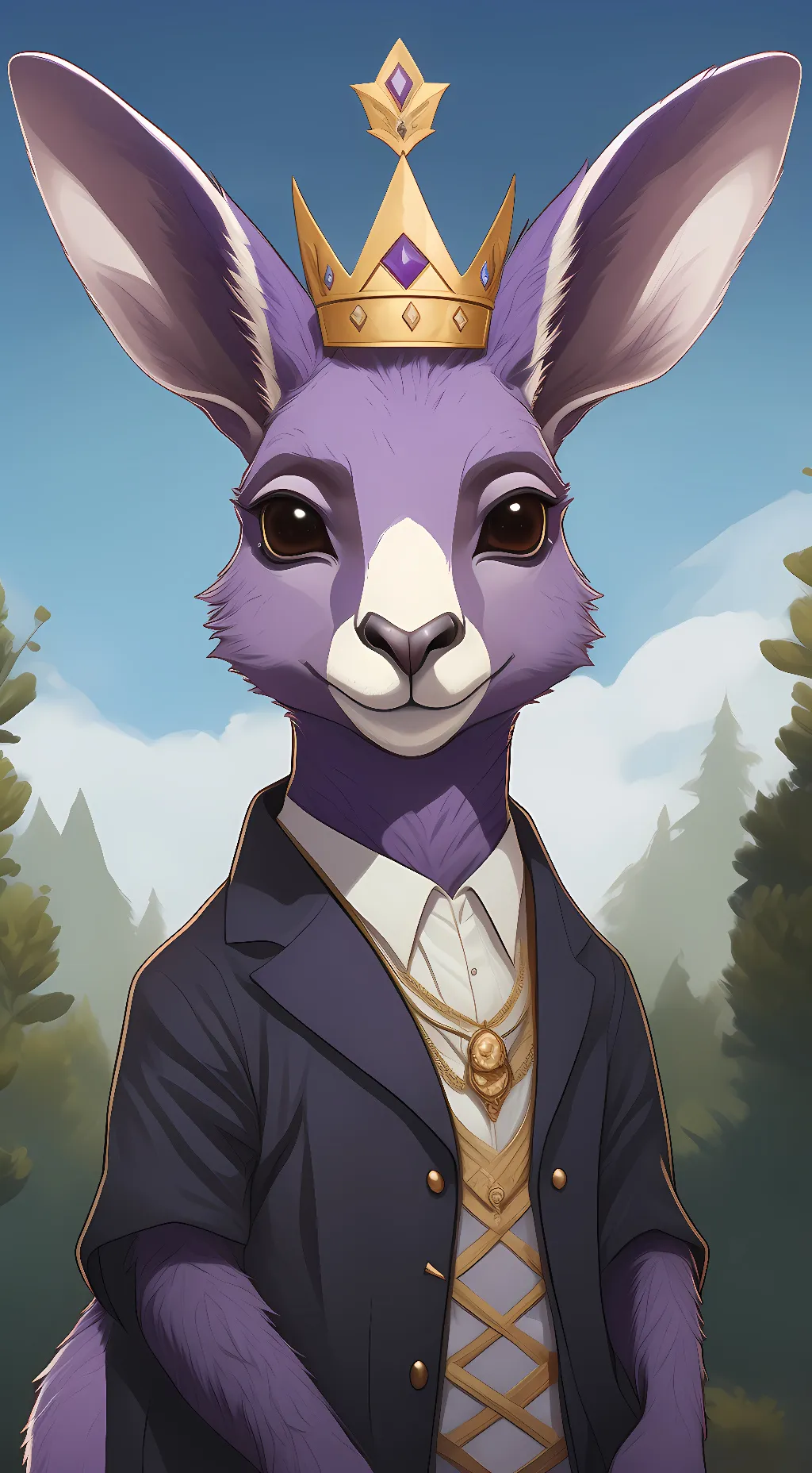 ai character: queen bouncelia background