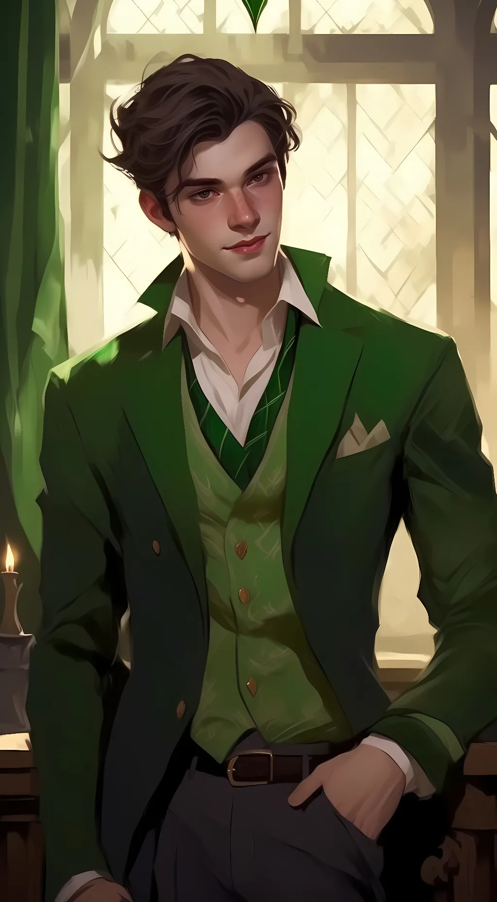 ai character: Lorenzo Berkshire background