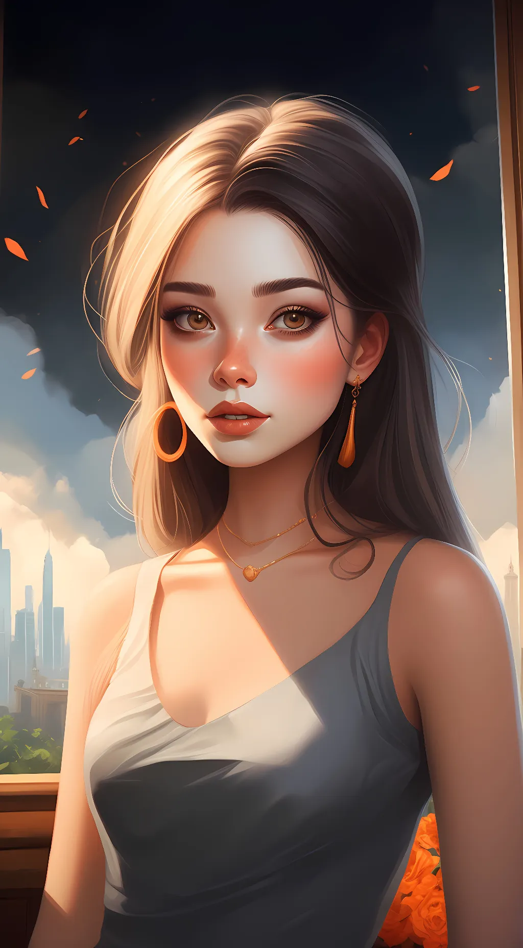 ai character: Miami  background