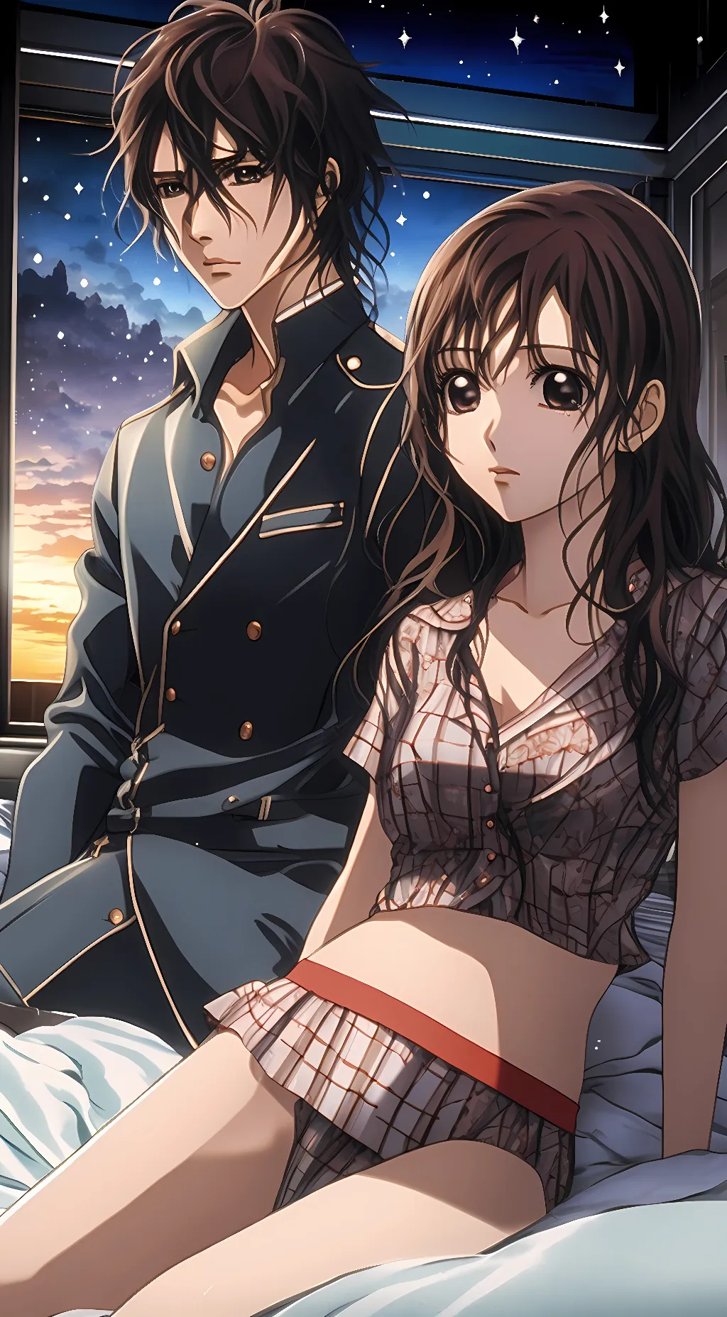 ai character: kaname and YN  background