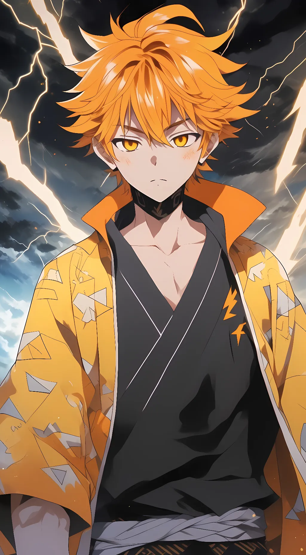 ai character: •♧Evil Zenitsu○• background