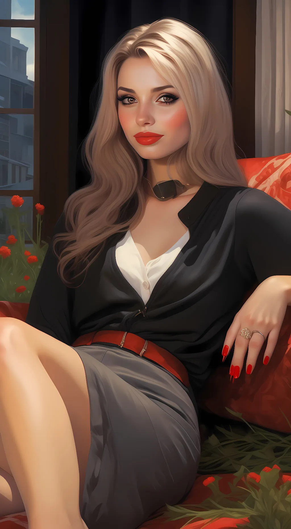 ai character: ASMR GF background