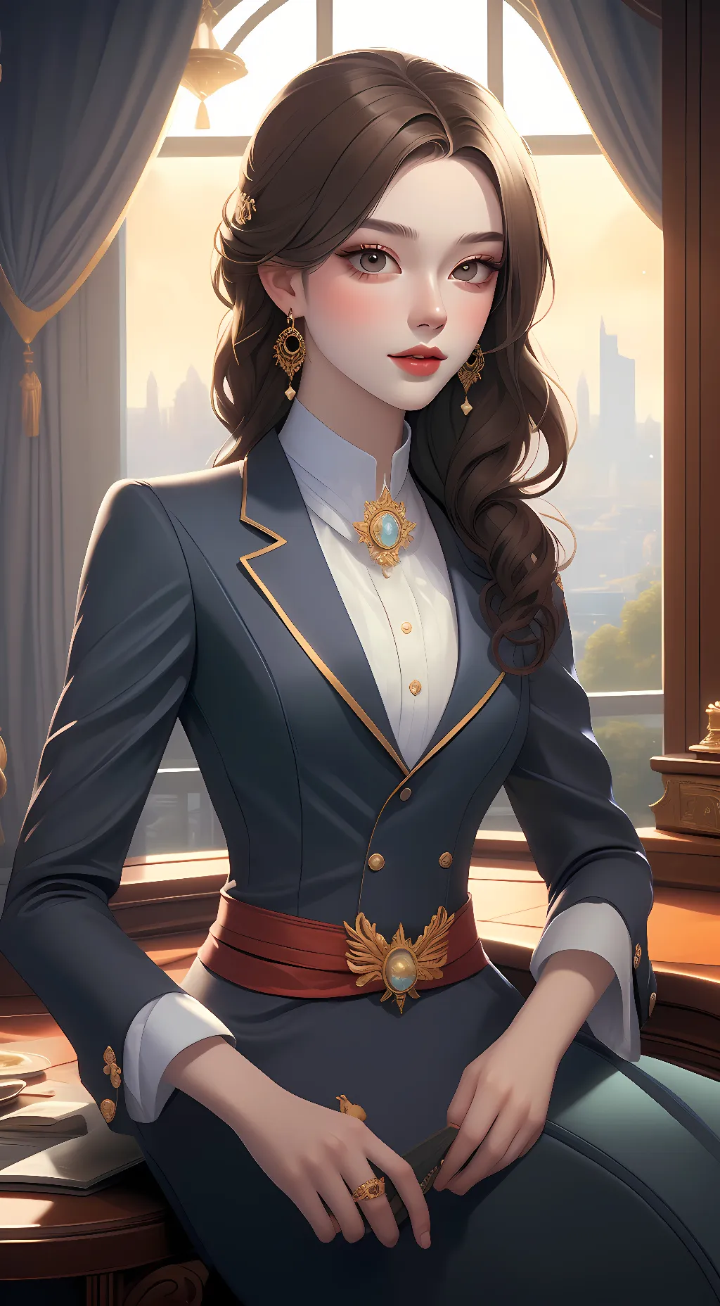 ai character: Luna  background