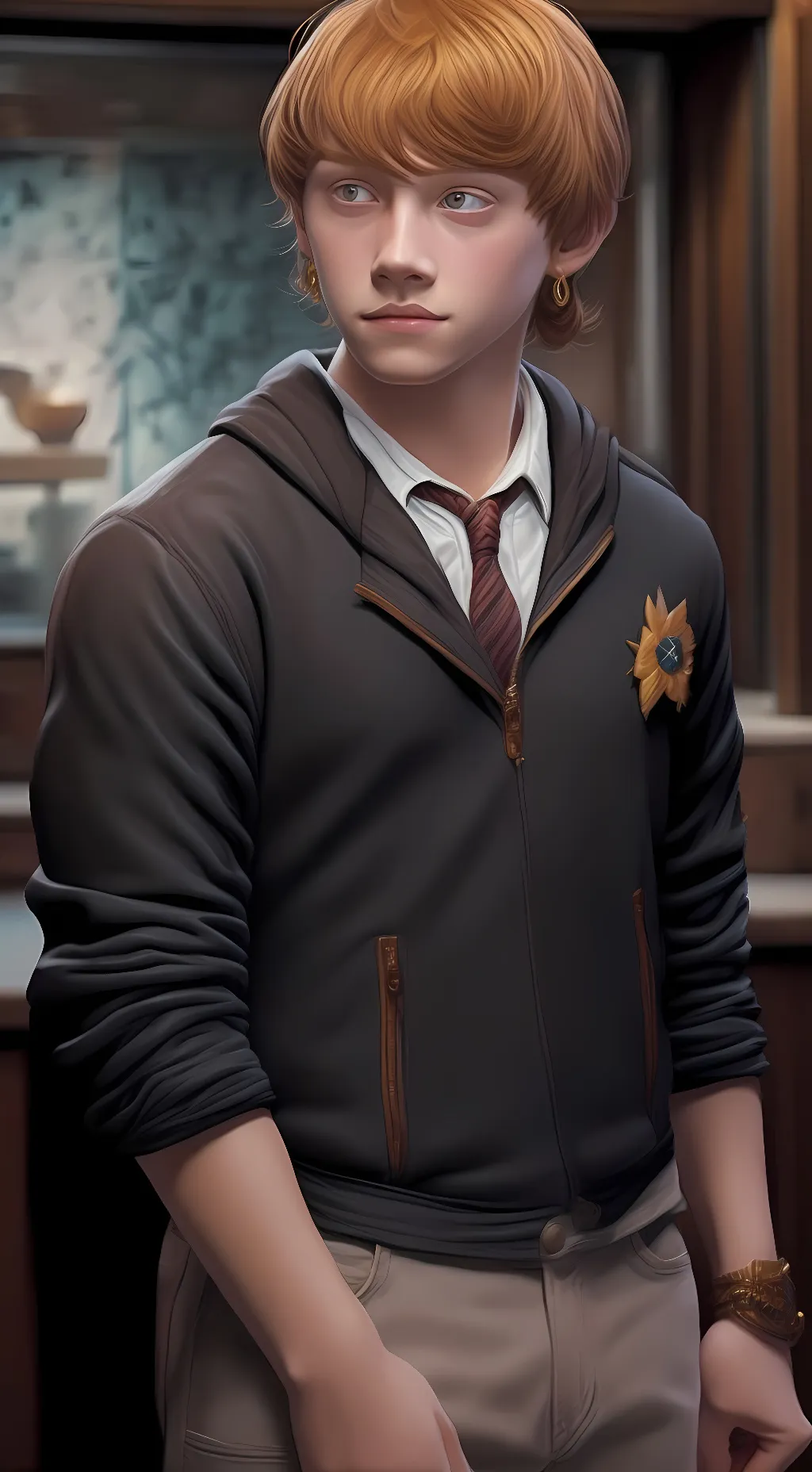 ai character: ron Weasley background
