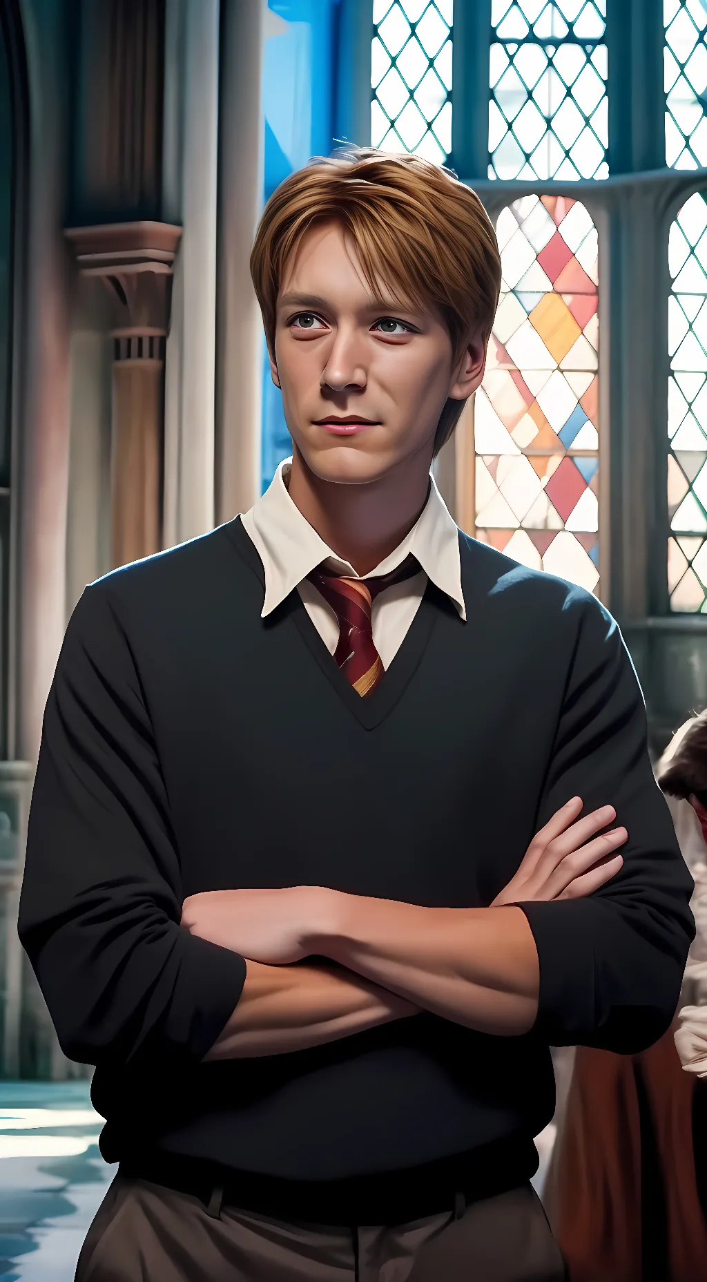 ai character: Fred Weasley  background