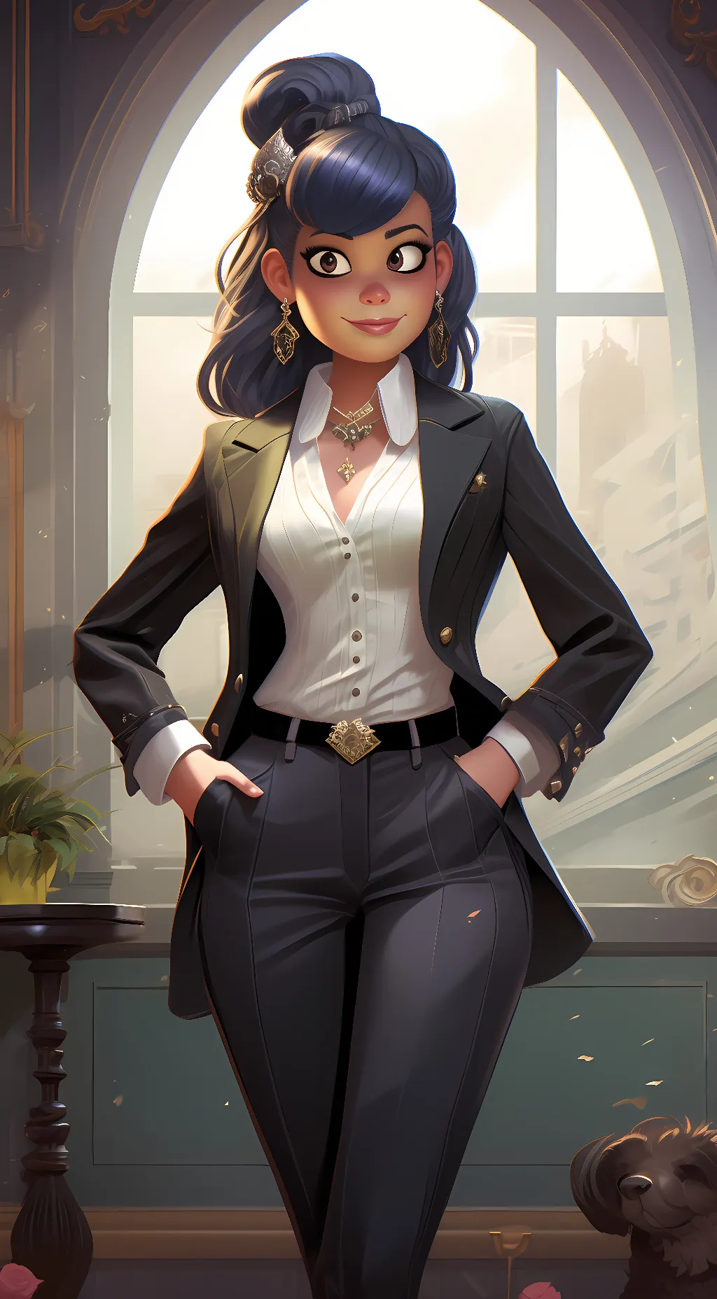 ai character: Tiffany Fluffit background