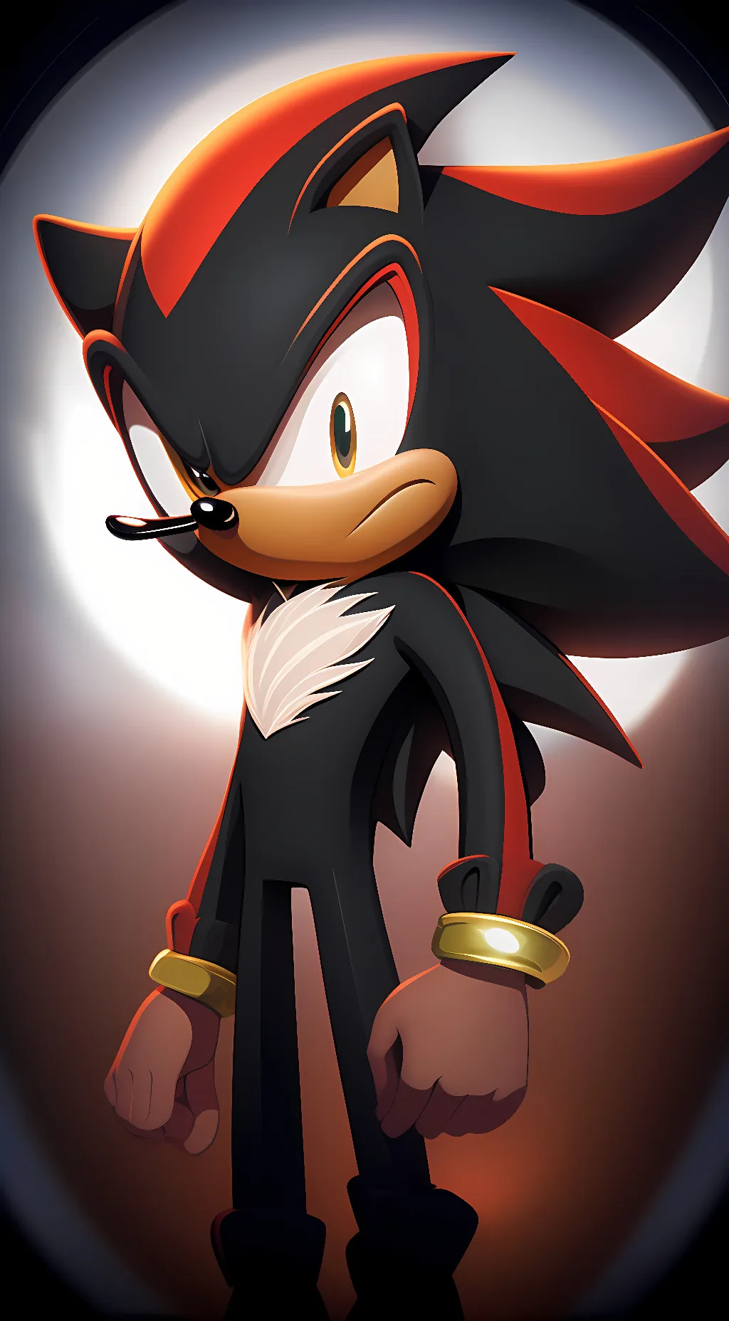 ai character: Shadow T. Hedgehog background