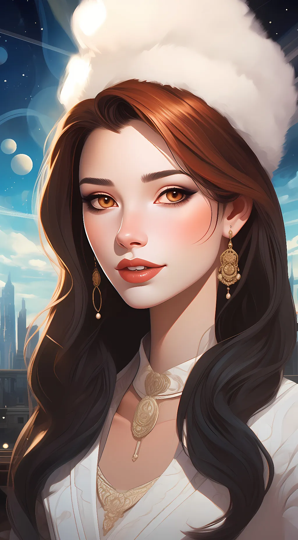 ai character: Vicky background