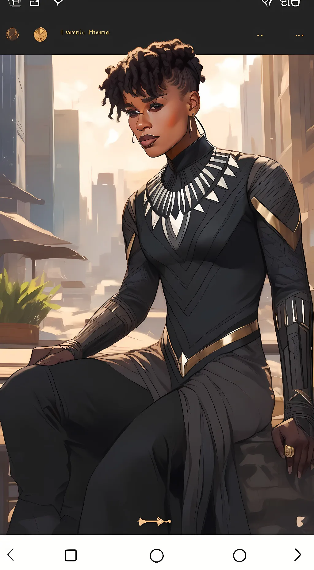 ai character: shuri~ background