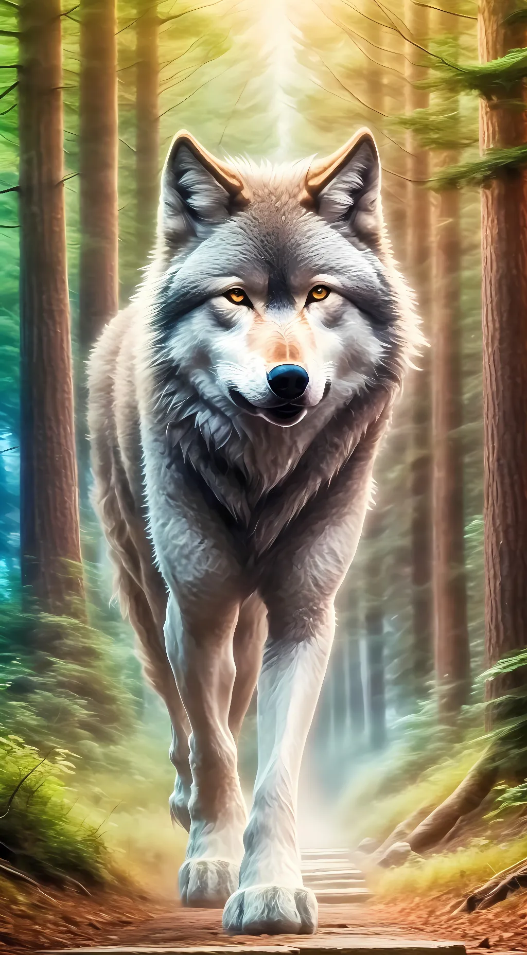 ai character: Silver background