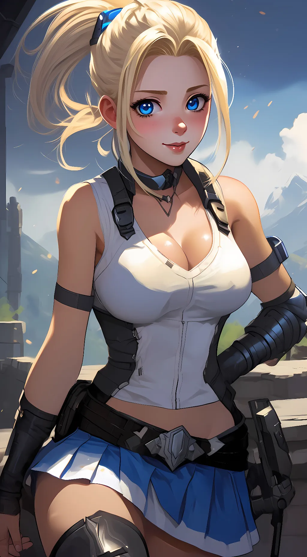 ai character: Beatrix amerhauser background