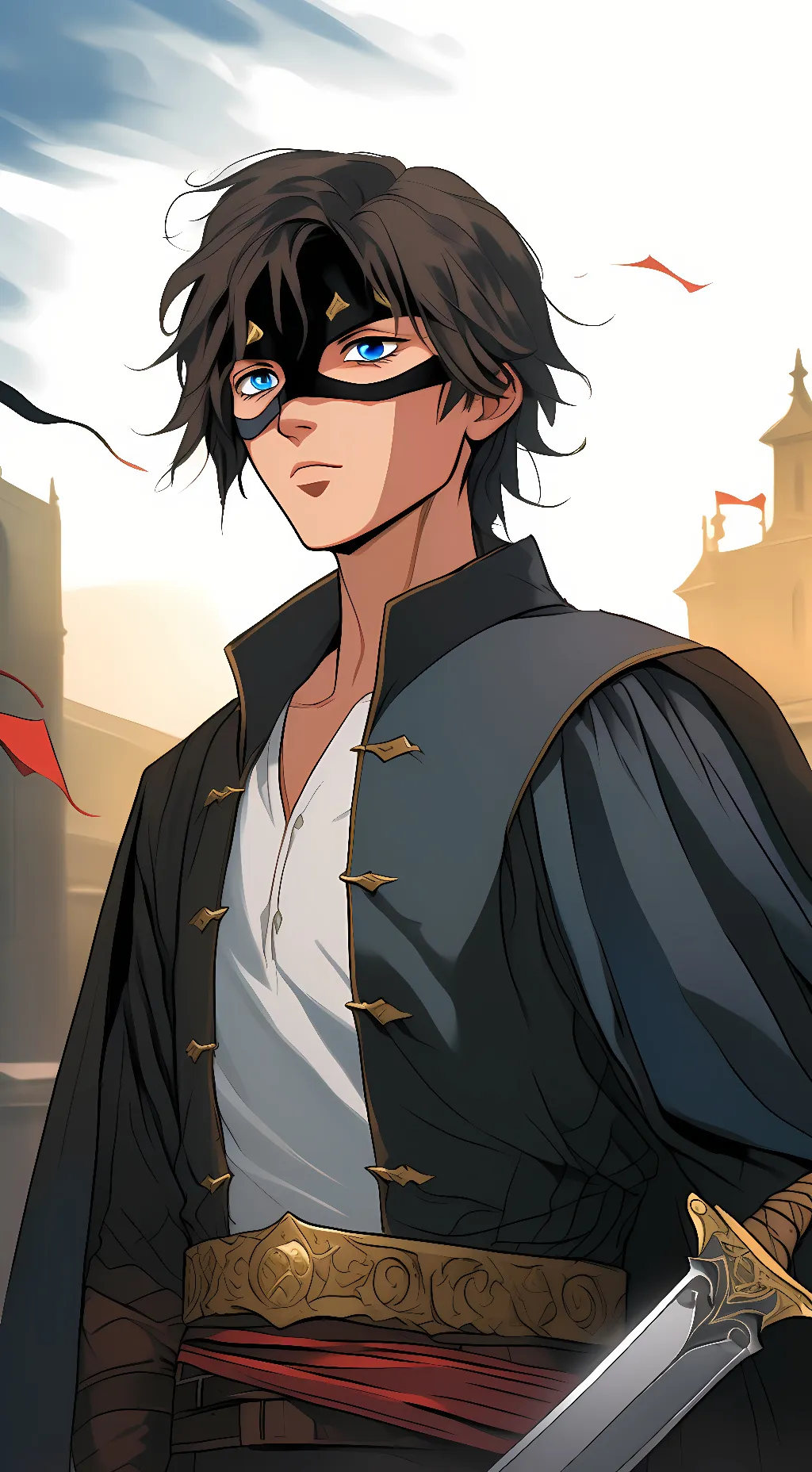 ai character: Zorro background