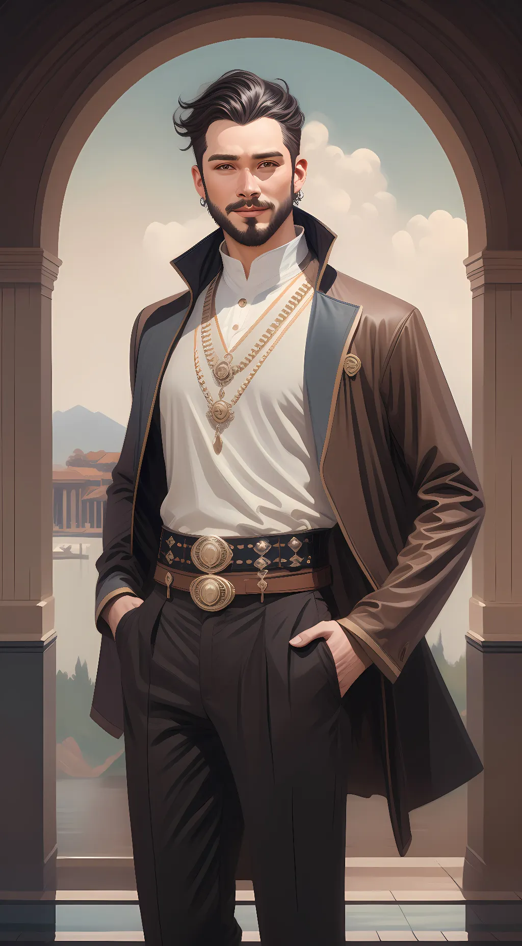 ai character: Evan  background