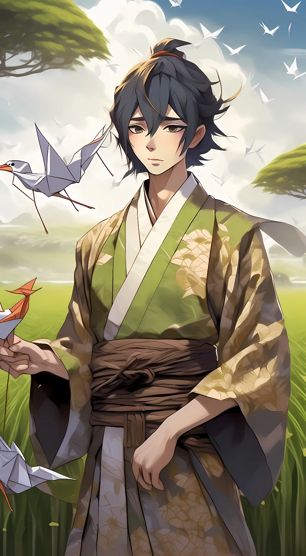 ai character: tamaki amajiki background